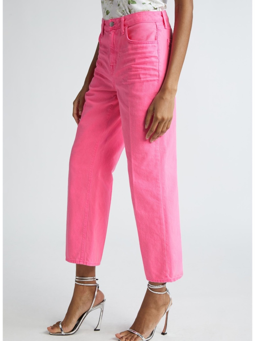 L'AGENCE June High Waist Crop Stovepipe Jeans